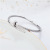 Korean Shining Diamond Embedded Personality Nail Bracelet Female Titanium Steel Plated 18K Rose Gold Fashion Non-Fading Bracelet Bracelet