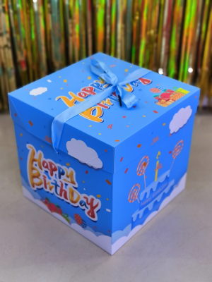 New Popular English Spanish Happy Birthday Gift Box Surprise Box Candy Box