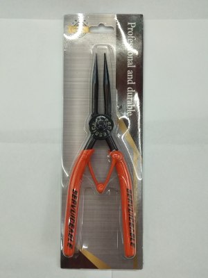 Touch Plastic Handle Circlip Pliers Straight Outer Card 7"