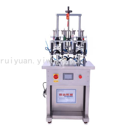 factory direct sales new liquid water agent perfume essential oil 4-head automatic vacuum filling machine