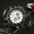 Loqnce Fashion Men's Table Dual Display Electronic Watch Double Inserts Sports Timing Luminous Waterproof Quartz Watch 6001