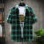 Plaid Shirt Men's Short-Sleeved Summer New Cross-Border Men's Clothing Wholesale Youth Korean Fashion Loose Cotton Shirt