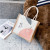 Fashion Personalized Patterns Canvas Bag Women's Bag Portable Lunch Bag Office Worker Handbag Hand Carrying Lunch Box Bag