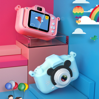 X6s HD Mickey Mouse Children's Camera Portable Cartoon Toy Front and Rear Dual Camera Children's Gift New