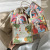 Fashion Personalized Patterns Canvas Bag Women's Bag Portable Lunch Bag Office Worker Handbag Hand Carrying Lunch Box Bag