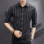 Short Sleeve Shirt Men's Korean Style Fashion Lapel Shirt 2021 Summer New Oxford Woven Three-Quarter Sleeve Men's Shirt