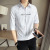 2021 Summer New Half Sleeve Shirt Men's Korean Slim Fit Lapel Shirt Cardigan Men's Casual Top Clothing
