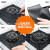 Stove Burner Covers Gas Stove Protectors Black 0.2mm Double Thickness Reusable Non-Stick Fast Clean Liners for Kitchen