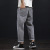 Trendy Brand Large Size Men's Clothing 2020 Summer New Cropped Denim Daddy Pants Loose plus Size Fashion Ankle Banded Pants