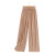 Ice Silk Wide-Leg Pants 2021 Spring and Summer New Korean Style High Waist Loose Straight Cropped Mopping Ice Silk Cool Women's Pants