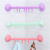 Candy-Colored Seamless Lock-Type Strong Suction Cup 6 Linked Nail-Free Bathroom Towel Rack Cabinet Six-Piece Hook