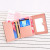 bags Wallet Female Short New pu Student Mini Wallet Cute Cartoon Bear Multi-Functional Tri-Fold Coin Purse