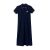 Summer Short Sleeve Side Pocket Dress 2021 New Trendy Belly Covering plus Size Women's Clothing That Makes You Look Younger Polo Collar Skirt F838