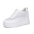 Trendy Sunday 2021 New Muffin Thick-Soled Leather Height Increasing Insole Women's Shoes Mesh Surface White Shoes Casual Sneakers