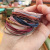 Simple Ins Tie-up Hair Rubber Headband Head Rope Four-in-One Knotted Basic Style Hair Rope Wholesale Hair Ring