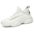 Couple's Men's Versatile Flying Woven Dad Shoes Breathable Coconut White Shoes Spring Trend Casual Sneakers Men's Shoes
