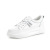 2021 Summer New Authentic Leather Women's Shoes Large Size Platform Women's Shoes Sports Women's Flat-Heeled Shoes Casual Shoes White Shoes Women's Shoes