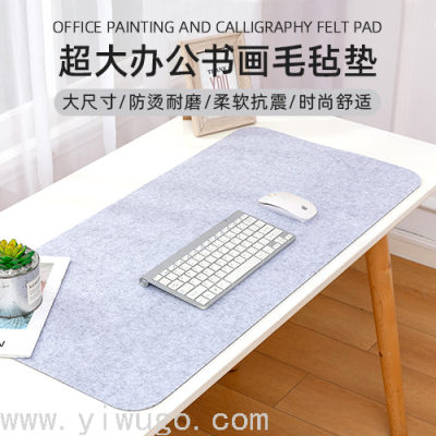 Felt Pad Calligraphy and Painting Felt Dining Table Cushion Desk Pad Office Desk Mat Writing Brush Word Practice Calligraphy Only Thickened Silicone Non-Slip