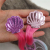 Southeast Asian Children's Wig Hair Accessories Mermaid Princess Ocean Shell Wig Color Gradient Wig Curly Hair a Pair of Hairclips