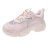 Dad Shoes Women's Trendy Ins2021 Summer New Women's Shoes Pink Thin Mesh Casual Sports White Shoes