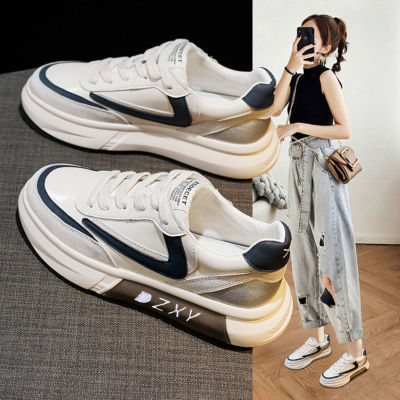 White Shoes for Women 2021 New All-Matching Spring Daddy Sports Casual Borad Shoes Ins Trendy Spring and Autumn Online Popular