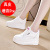 Trendy Sunday 2021 New Muffin Thick-Soled Leather Height Increasing Insole Women's Shoes Mesh Surface White Shoes Casual Sneakers