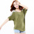 Jin plus Size Women's Clothing Plump Girls Summer Loose Slimming Batwing Shirt Short-Sleeved T-shirt All-Matching Hollow Top Fashion