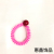 Two-Color Telephone Wire Hair Ties Elastic Rubber Hair Band Rope Pearl Hair Ring Bracelet