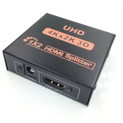 HDMI Distributor 1 in 2 out 4kx2g HD Splitter 3D Video Display One Divided into Two Multi-Screen19487