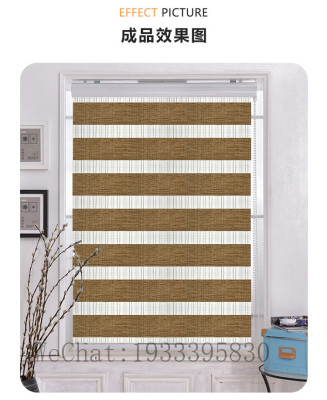 Curtain Customized Modern Children's Toy Room Living Room Office Ordinary Soft Yarn Half Shade Roller Shutter Curtain Factory