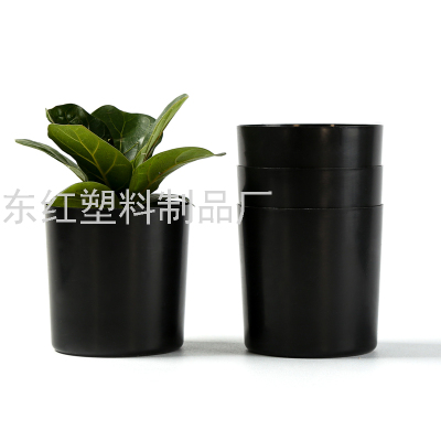 P05 Series Fat-Shaped round Edge Flowerpot Plastic Flowerpot Melamine Flowerpot Imitation Porcelain Flowerpot