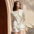2021 Spring and Summer New Mulberry Silk Home Wear Solid Color Short Sleeve Shorts Silk Two-Piece Suit Silk Pajamas for Women