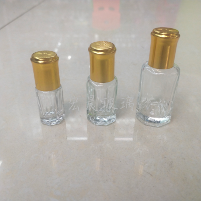 Small Octagonal Glass Essential Oil Bottle 12 PCs Per Box Packaging Paper Box Packaging Glass Essential Oil Bottle Glass Bottle