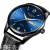 2021 New Men's Watch Steel Belt Fashion Double Calendar Luminous Waterproof Leather-Belt Watch Student Quartz Watch