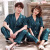 Pajamas Women's Summer Wide Striped Short Sleeve Couple Home Wear Douyin Online Influencer Fashion Ins Men's Ice Silk Suit Thin