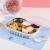 M04-6203 Stainless Steel Plate Children's Insulated Lunch Box with Lid Three Four Five Grid Sealed Office Worker Dinner Plate