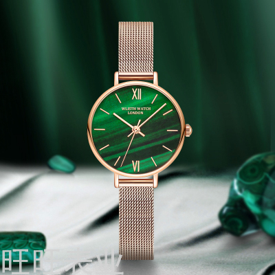 New Wholesale Women's Watch Fashion Luxury Disc Small Green Watch Student Minimalist Waterproof Luminous Women's Watch