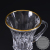 Demon Gold-Painted Glass Cup and Saucer Bd016jb6 Cup 6 Saucer Coffee Set Black Tea Cup Saucer 6-Piece Set