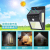 Solar Lamp 100/140led3-Side Luminous Lighting Human Body Induction Wall Lamp Outdoor Room Garden Lamp 144led
