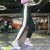 Korean Letter Loose Track Pants Women's Casual Running Trousers Beam Foot Shut Fitness Pants Comfortable Harem Yoga Pants