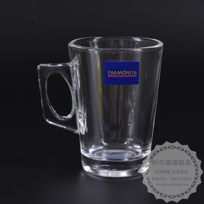 Demon Transparent Glass Small Handle Cup Black Tea Cup Coffee Cup Glass Water Cup Spirit Glass Small Capacity Glass Cup