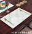 New PVC Marbling Rectangular Placemat Waterproof and Oil-Proof Placemat Factory Direct Sales