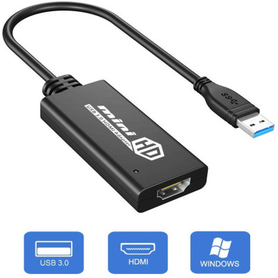 USB3.0 to HDMI Converter USB to HDMI HD Video Patch Cord External Graphics Cable