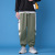 Spring 2021 New Sports Casual Pants Contrast Color Micro Elastic Ankle-Tied plus Size Pants Harem Pants Youth Loose Cropped Pants