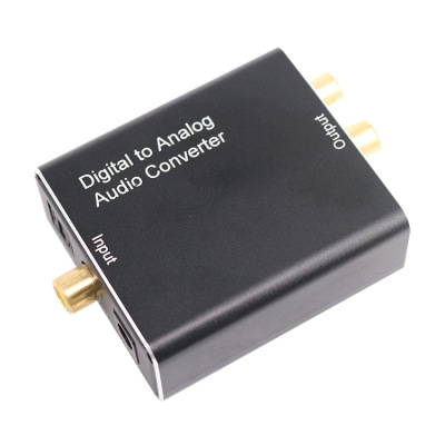 Exclusive for Cross-Border Large Aluminum Case Digital to Analog Audio Converter Coaxial Digital Fiber Audio Adapter