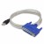 USB to Parallel Port Printer Cable USB to DB25 Hole Old-Fashioned Receipt Printer Data Cable LPT Port
