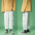 2021 Spring and Summer New Loose Men's Casual Jogger Pants Youth Fashion Printed Sports Pants Drawstring Cropped Pants