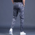 Spring and Summer Men's Casual Pants Slim Fit British Thin Plaid Men's Pants Blue All-Match Sports Pants Fashion Brand