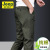 Summer Thin Cotton Men's Casual Trousers Loose Straight Business Large Size Casual Long Pants One Piece Dropshipping