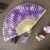 Smile Female Fan-Flower Imitation Silk Fan Boutique Folding Fan Ancient Style Female Fan Dance Gift Fan Craft Fan
